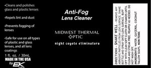 Midwest Thermal Optic Anti Fog Lense Cleaner Spray (Cat Crap)