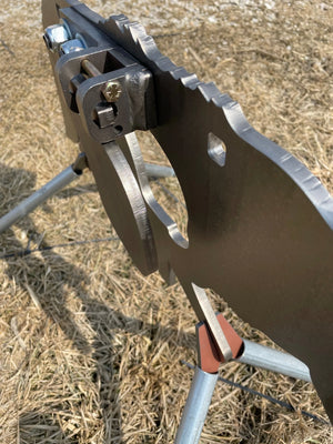 Atlas Targets AR500 Coyote Target W/ REACTIVE Vital - Small