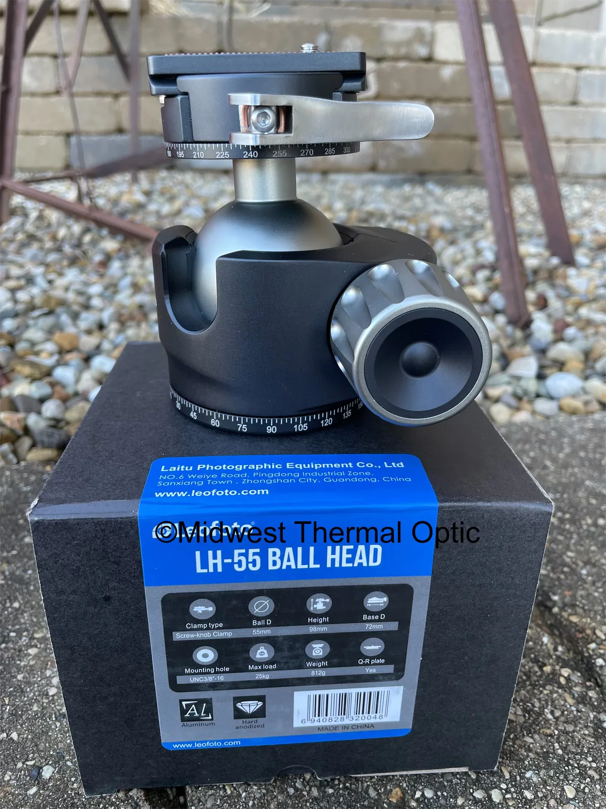 Leofoto Leofoto LH55 Low Profile Ball Head Dual Tension W/ Quick Release Plate