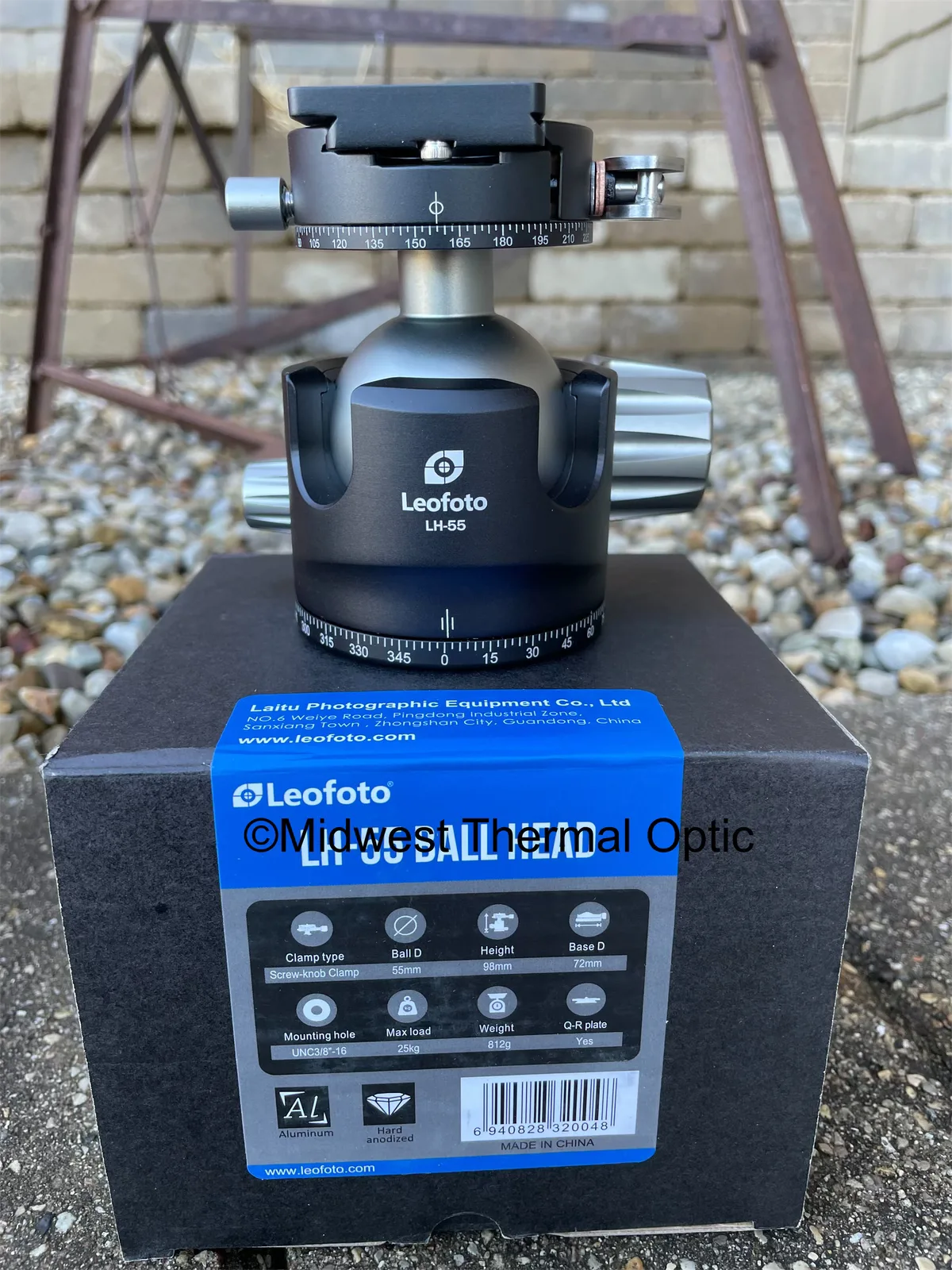 Leofoto Leofoto LH55 Low Profile Ball Head Dual Tension W/ Quick Release Plate