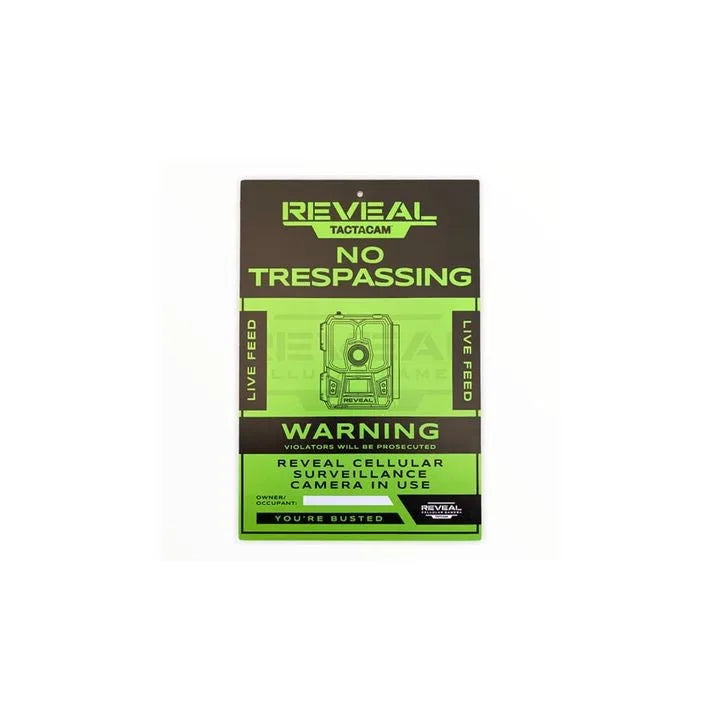 TACTACAM Tactacam No Trespassing Sign