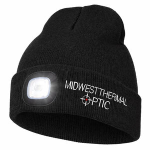 Midwest Thermal Optic Hat Midwest Thermal Optics LED Beanie – Rechargeable Lighted Winter Hat Black Green