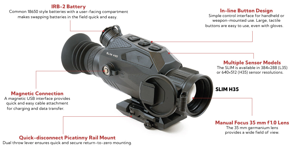 Nocpix Thermal Scope Nocpix SLIM H35 Multi Function Thermal Optic 640 35MM