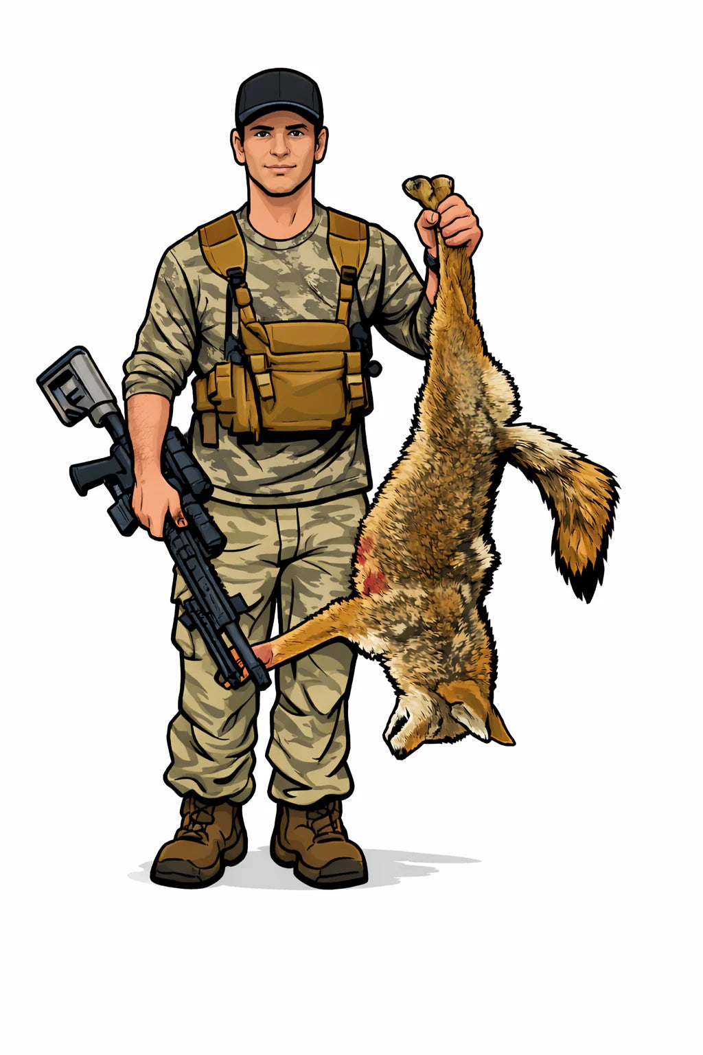 Midwest Thermal Optics Sticker Coyote Hunter Sticker 2.5"