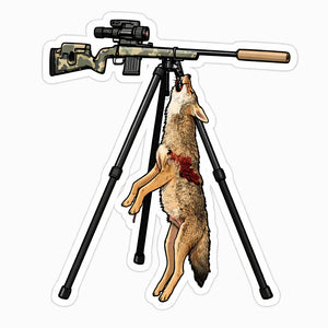 Midwest Thermal Optics Sticker Coyote Hunting Sticker 2.5"