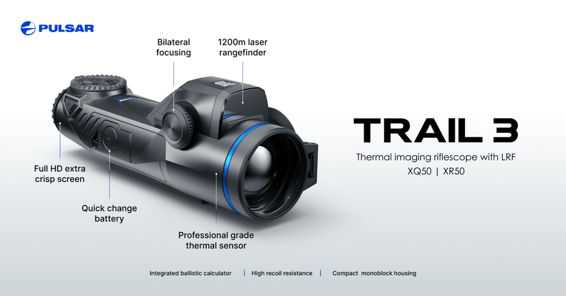 Pulsar Thermal Scope Pulsar Trail 3 LRF XQ50 Thermal Riflescope