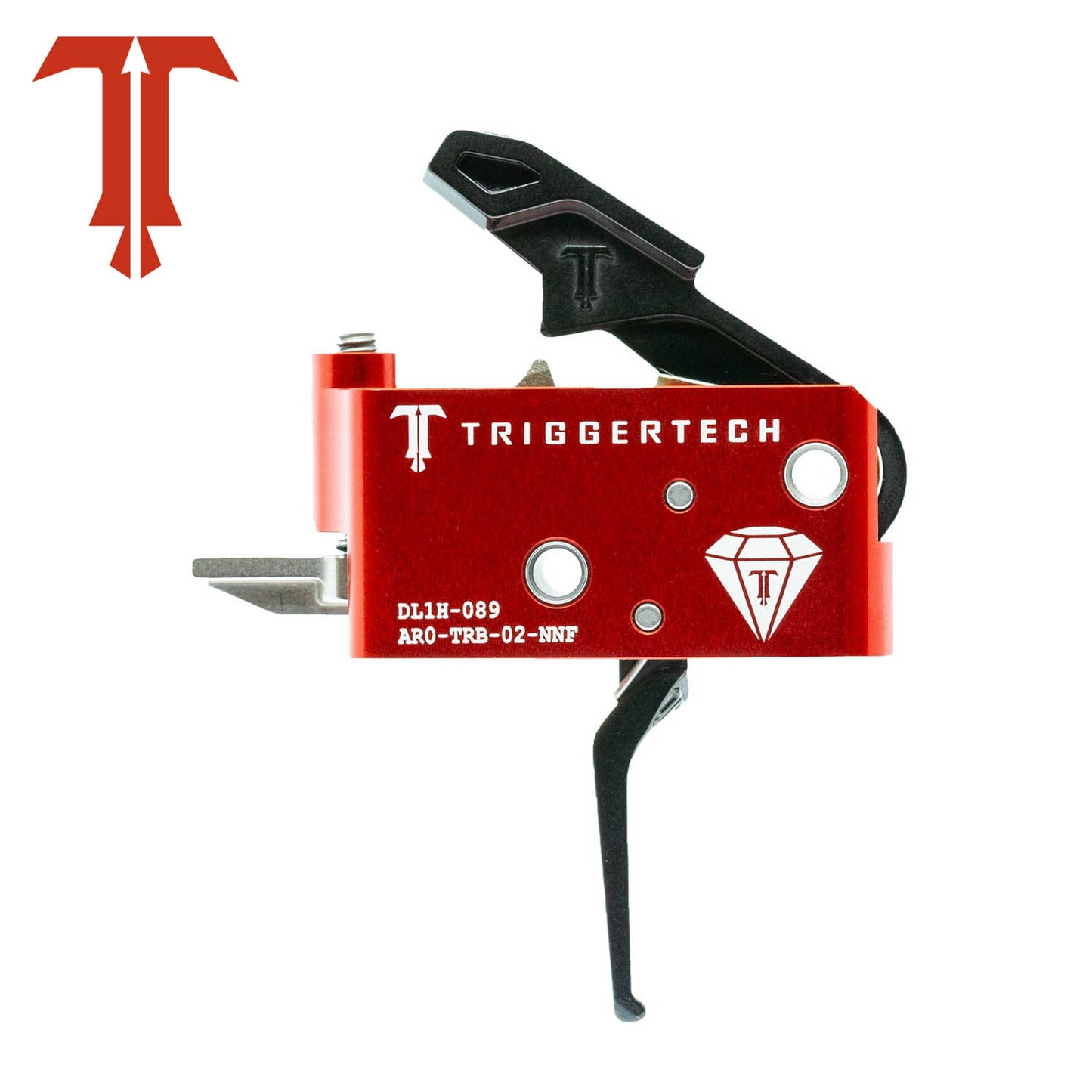 TriggerTech Diamond Two-Stage Flat Trigger 1.50-4 lbs Draw Weight for AR-15 Right