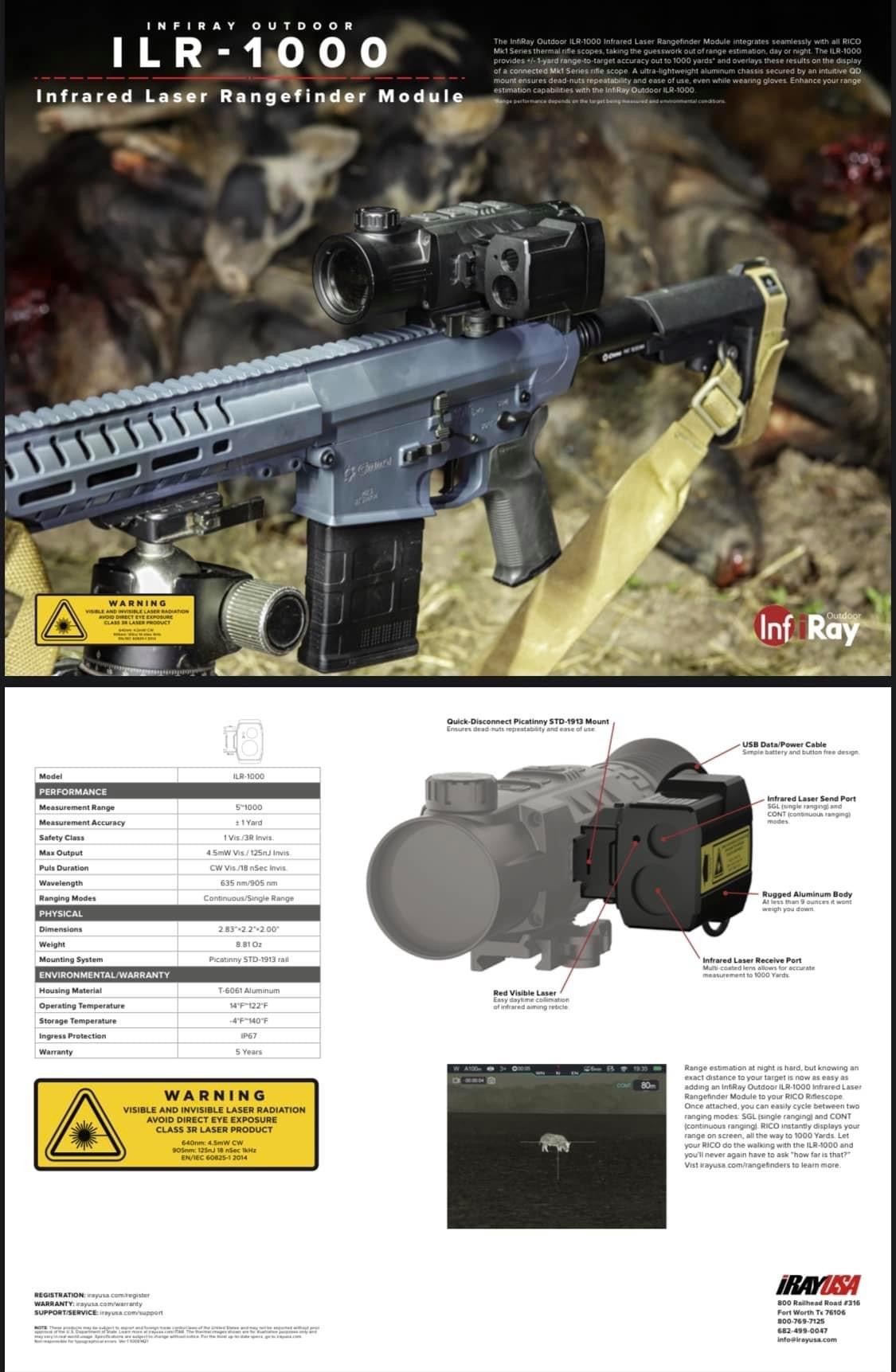 InfiRay Outdoor Thermal Scope Trade In Infiray Outdoor Rico Mk1 384 4X 42mm RL42 Thermal Scope