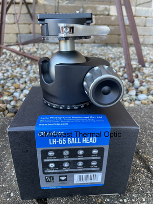 Leofoto Leofoto LH-55 Low Profile Ball Head Dual Tension W/ Quick Release Plate