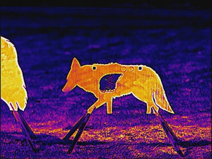 Atlas Targets AR500 Coyote Target W/ REACTIVE Vital - Small