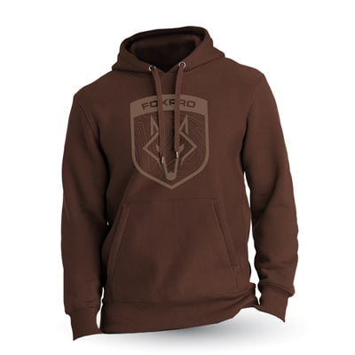 FoxPro Foxed Shield Topo Brown Hoodie