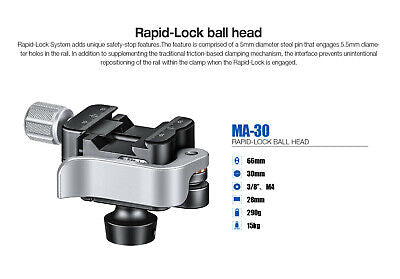 Leofoto Leofoto MA30 Rapid Knob Lock Ball Head