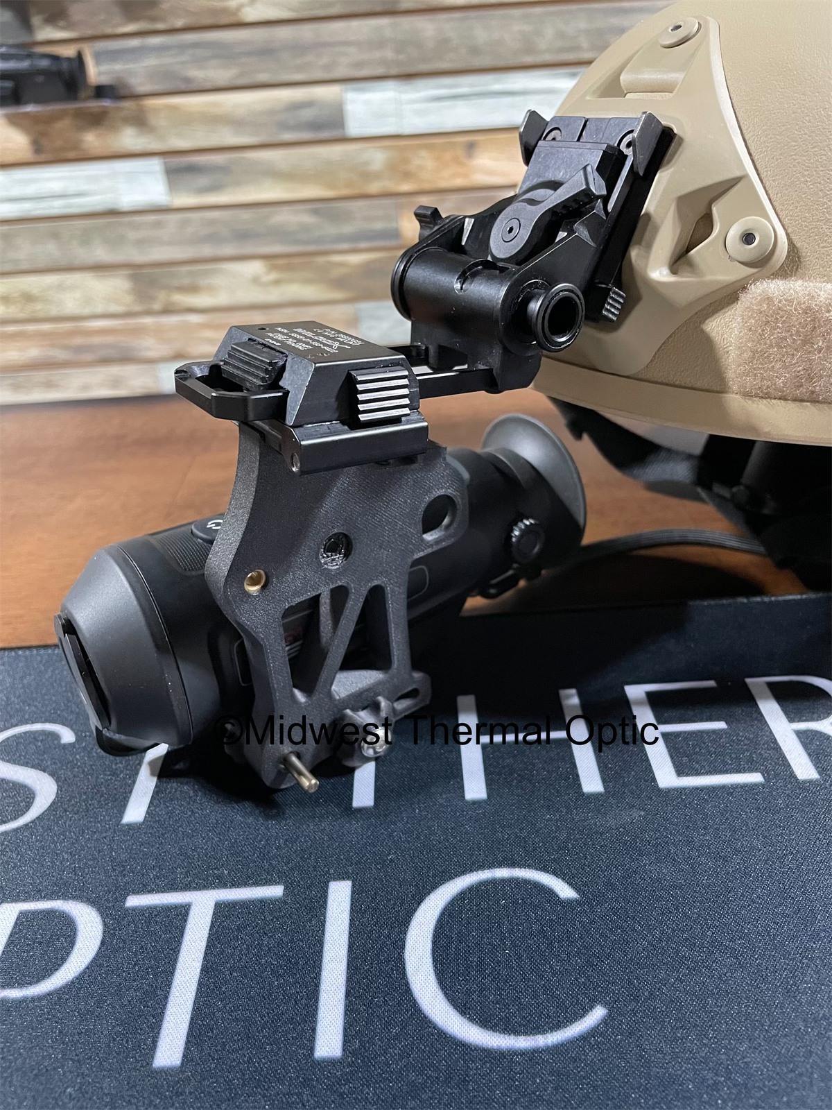 Midwest Thermal Optics IRmount TM Adaptive Helmet Mount for AGM Taipan/Micro TM384 or 256 & TM160