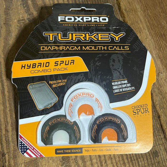 FoxPro Hybrid Spur Mouth Turkey Call Combo