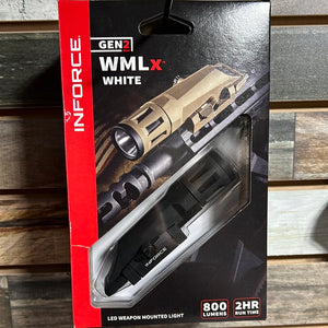 Inforce Gen2 WMLX White  LED Weapon Mounted Light 800 Lumens