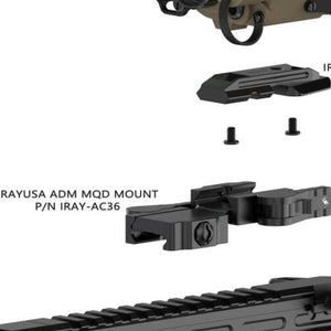 InfiRay Outdoor InfiRay Outdoor Rico Micro MQD Mount American Defense - AC36