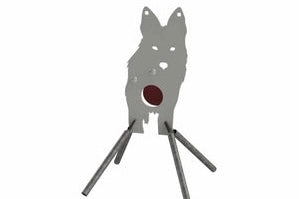 Full Size AR500 Front Facing Coyote Target W/ Reactive Vital