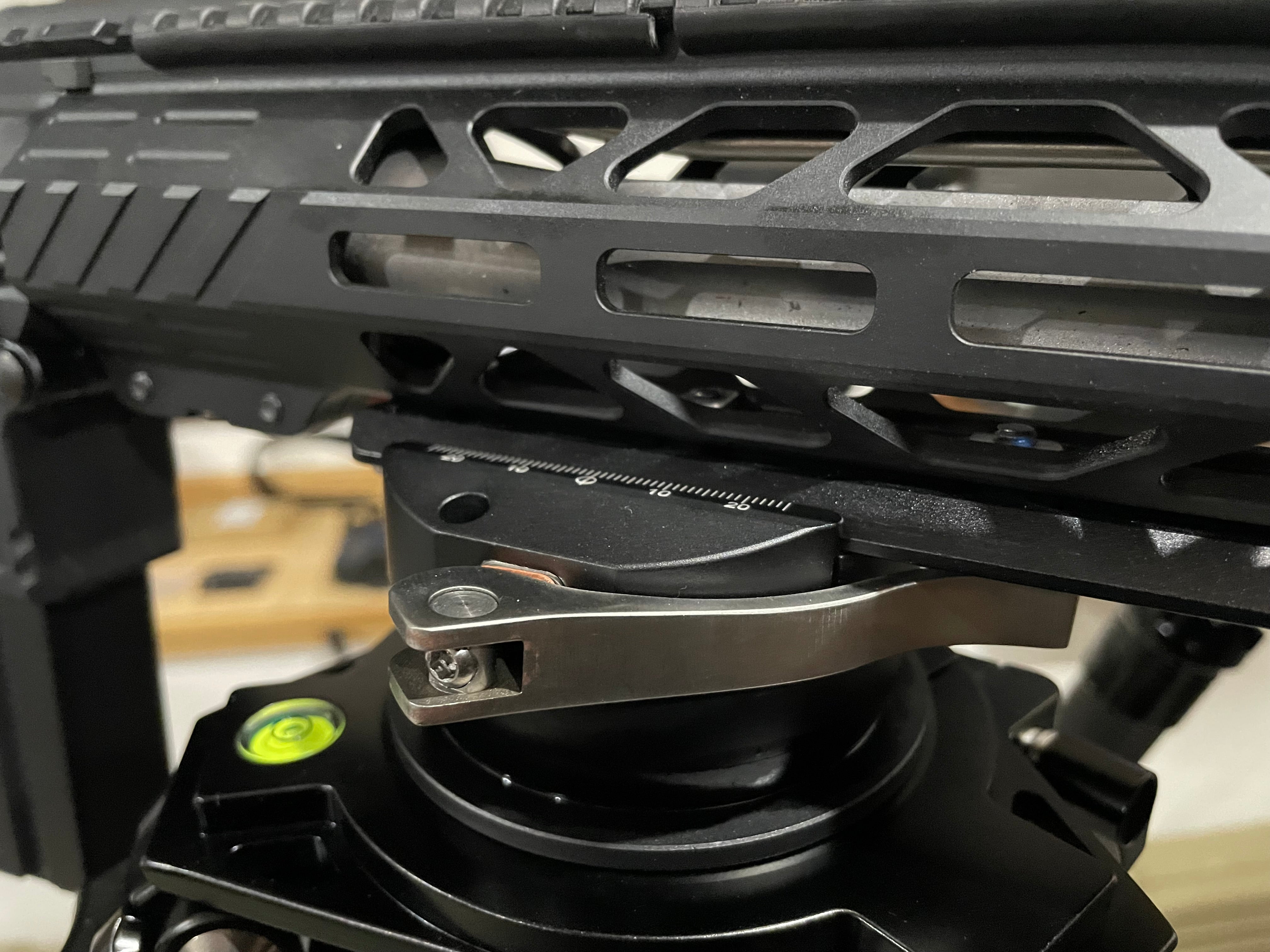 SHINEWEE Arca Rail 5.51” MLOK Tripod Mount Adapter Rifle Tripod Ballhead Quick Release Plate