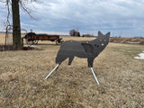 Full Size AR500 SIDE PROFILE Reactive Coyote Target