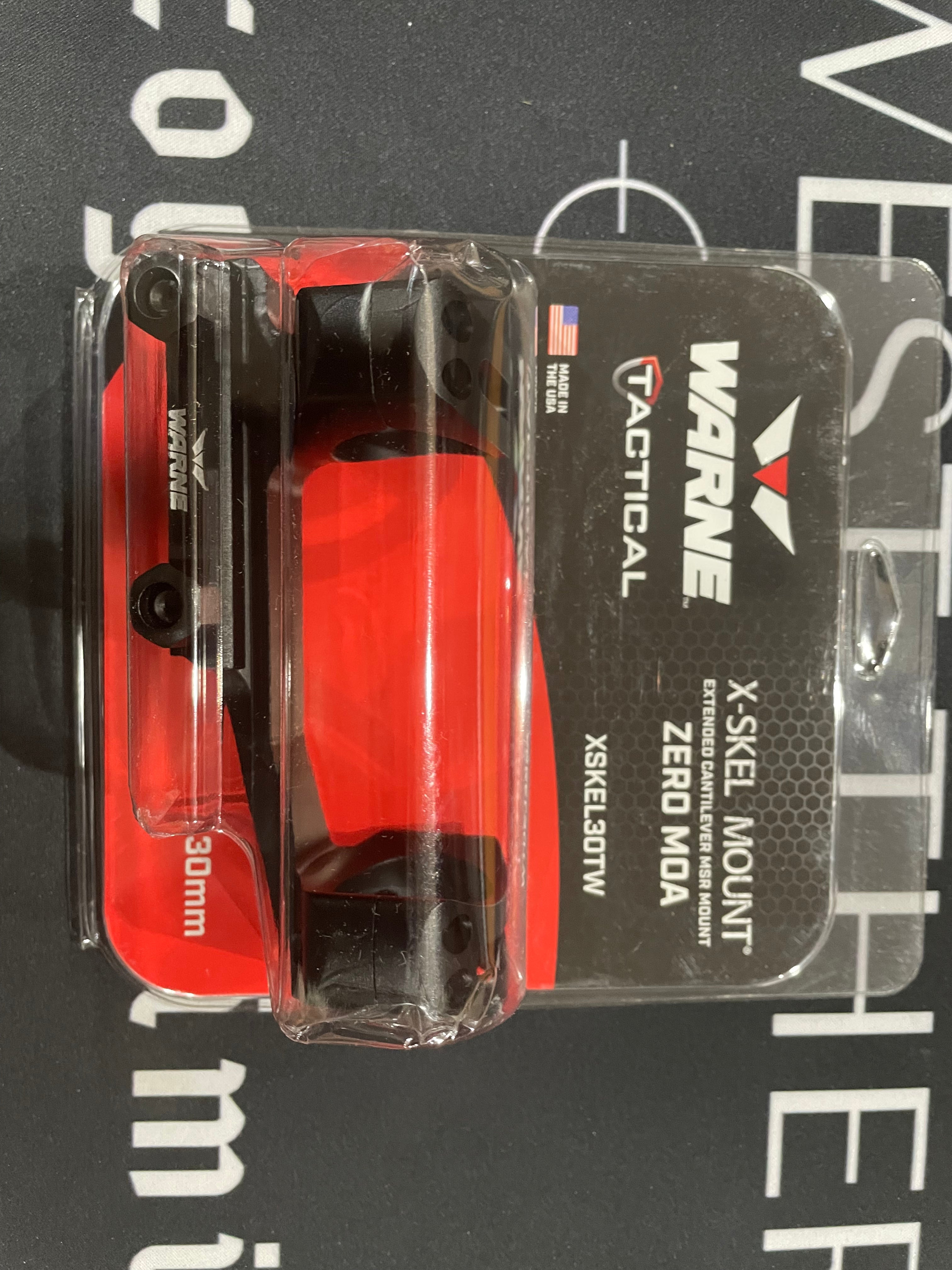 Midwest Thermal Optic 🇺🇸 Warne XSKEL30TW Gen 2 Extended Skeletonized 30 MM MSR Mount Black