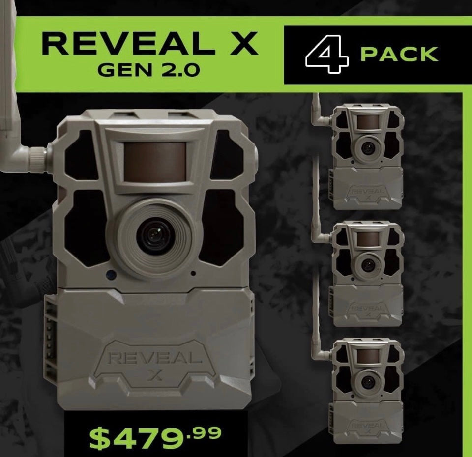 DEAL! Tactacam Reveal X GEN 2.0 pack of 4
